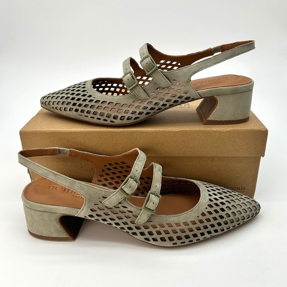 Gentle Souls by Kenneth Cole Shoes - Mary Jane Pumps Gentle Souls by Kenneth Cole Gigi Womens Size 9.5 Sage Suede NEW